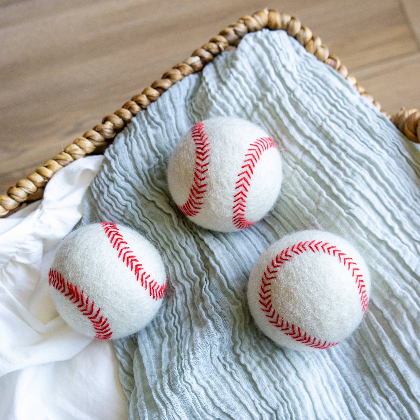 Baseball Eco Wool Dryer Balls - HOME RUN