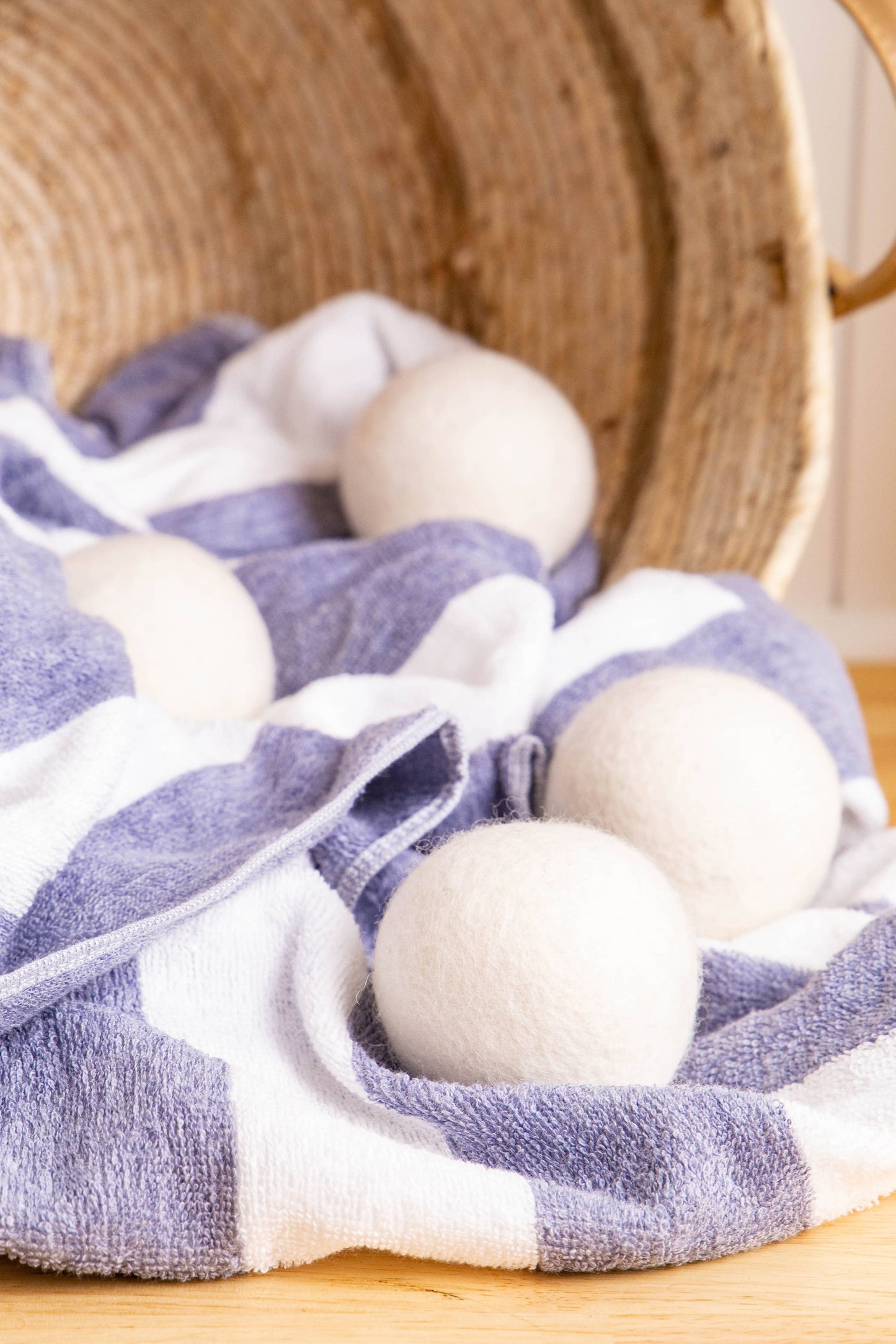 Creamy White Eco Wool Dryer Balls