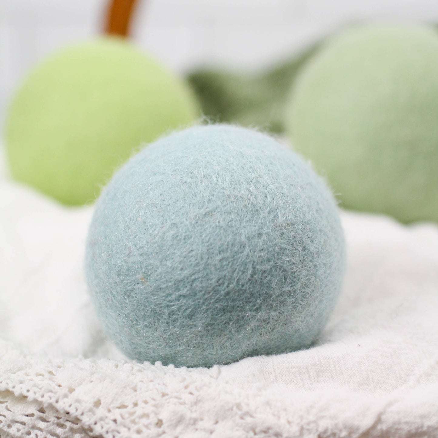 Jade Ombre (Green) Trio Wool Dryer balls - Set of 3