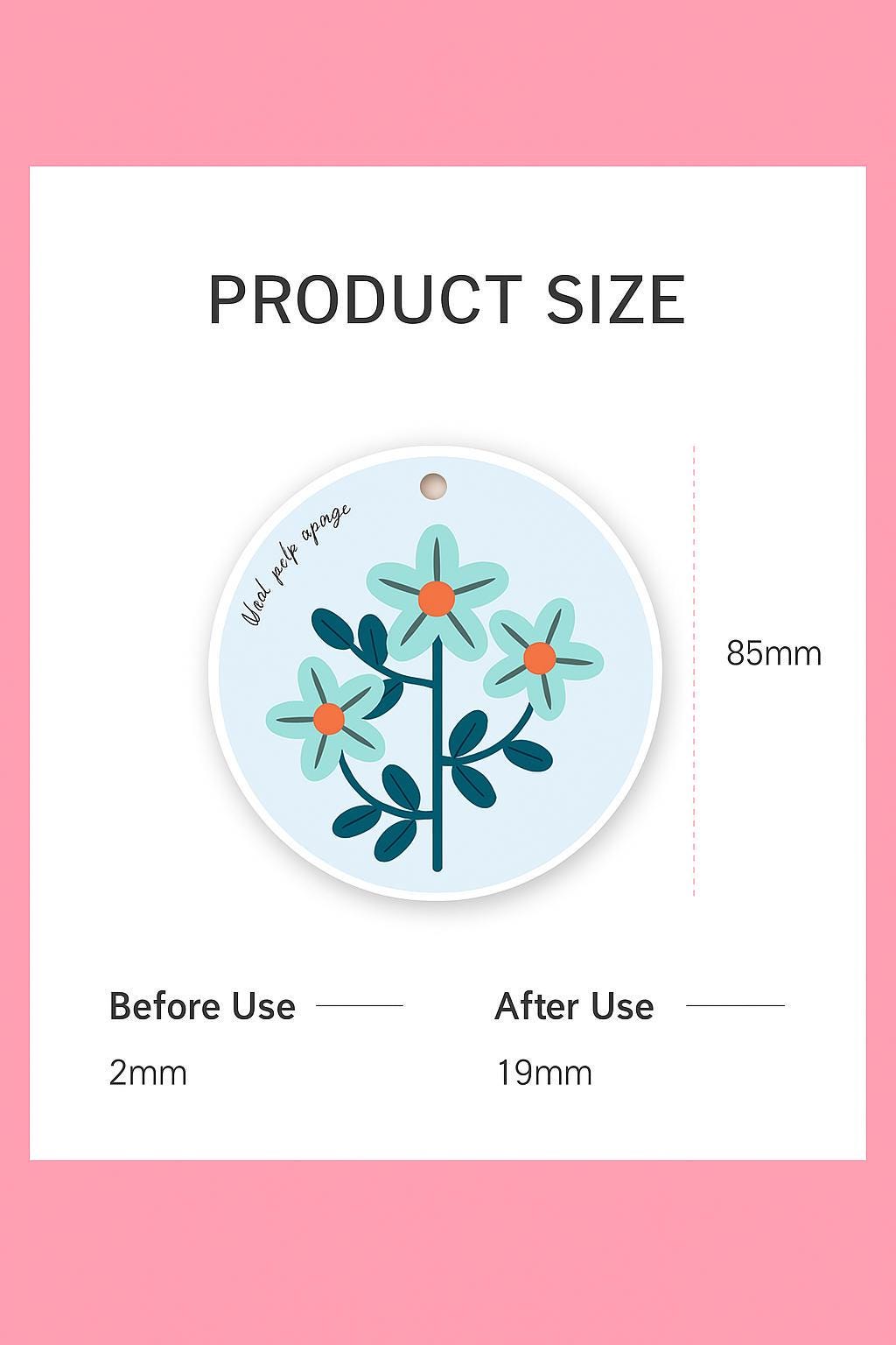 Floral Cellulose Sponges | Eco-Friendly Kitchen Cleaning Pads (5-Piece Set)