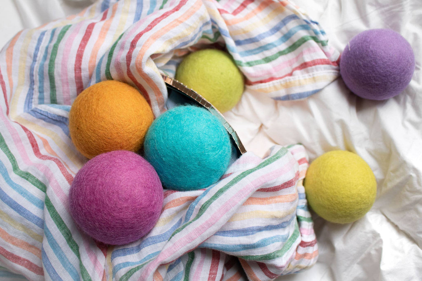 Rainbow Blast Eco Wool Dryer Balls