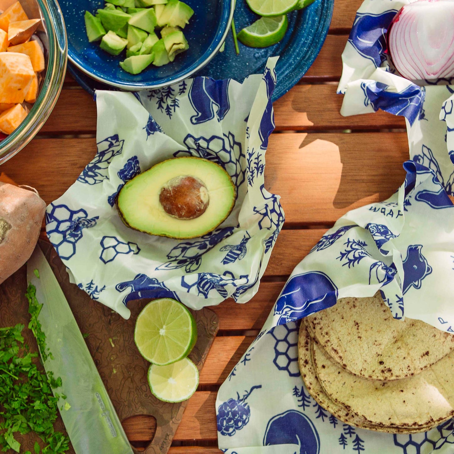 Bee's wax Food Wrap Assorted 3 Pack - Bees & Bears