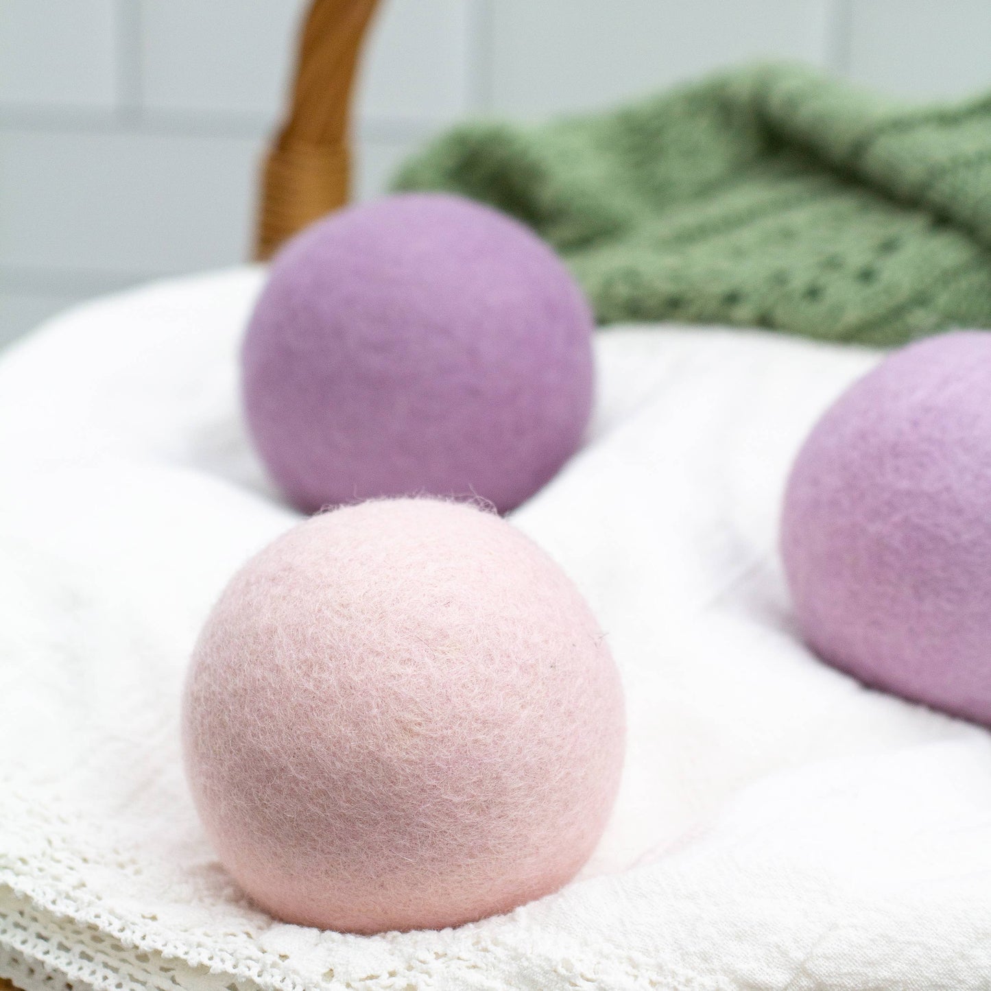 Amethyst Ombre (Purple) Trio Wool dryer balls  - Set of 3