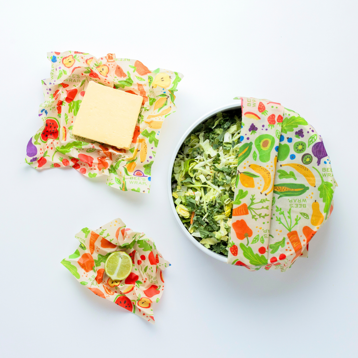 Bee's wax Food Wrap Assorted 3 Pack - Garden Party