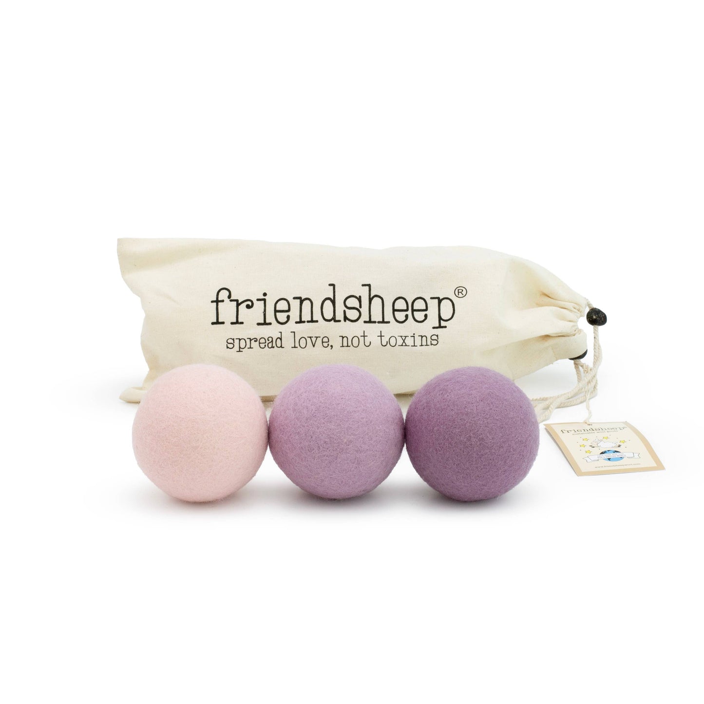 Amethyst Ombre (Purple) Trio Wool dryer balls  - Set of 3