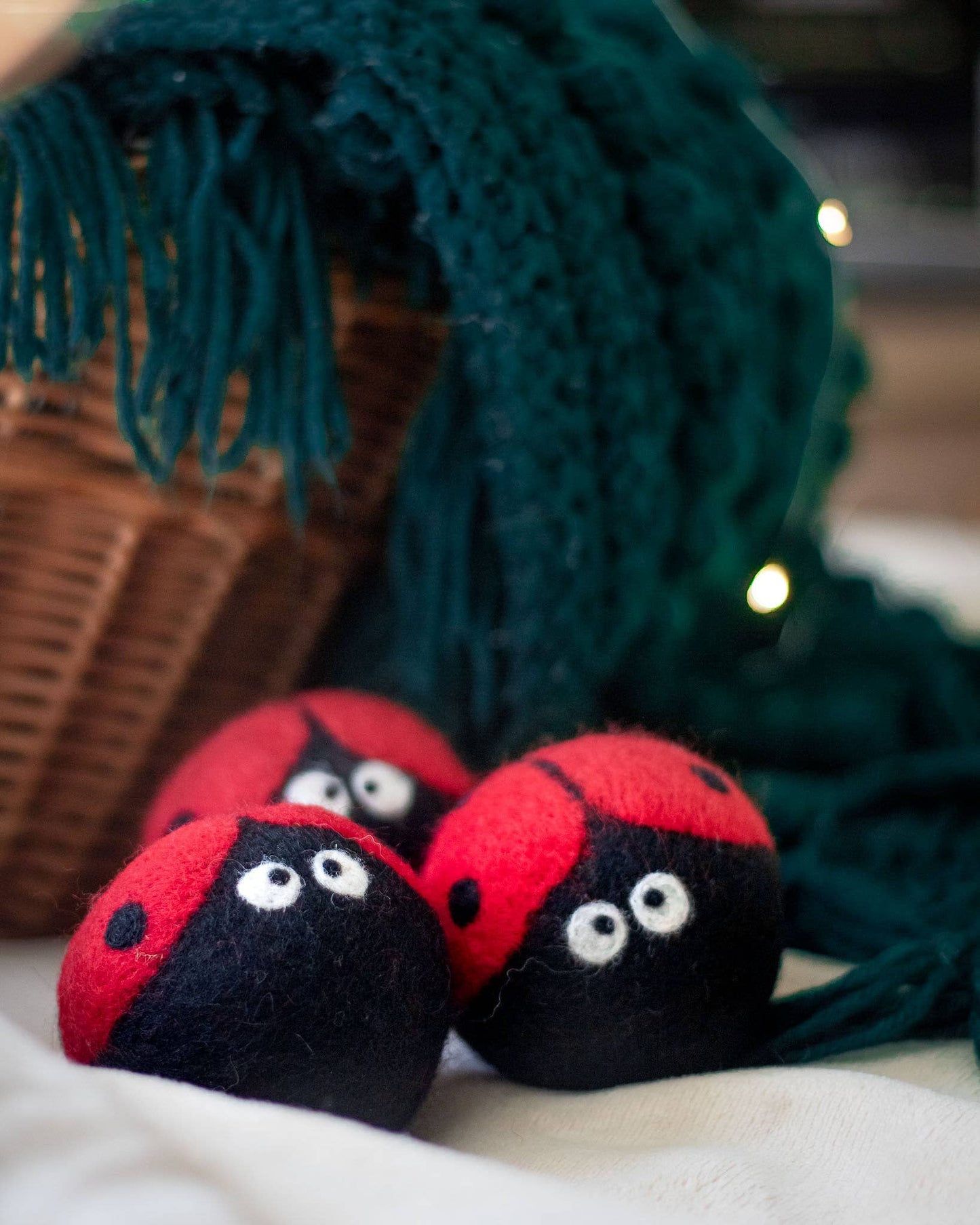 Laundrybugs Eco Wool Dryer Balls (LADYBUG)