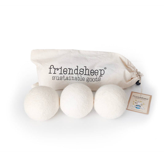 White Trio Eco Wool Dryer Balls