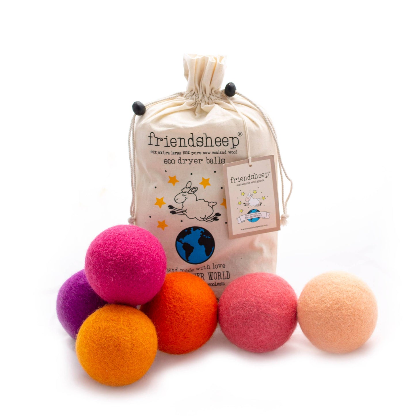 Tropical Sunset Eco Wool Dryer Balls