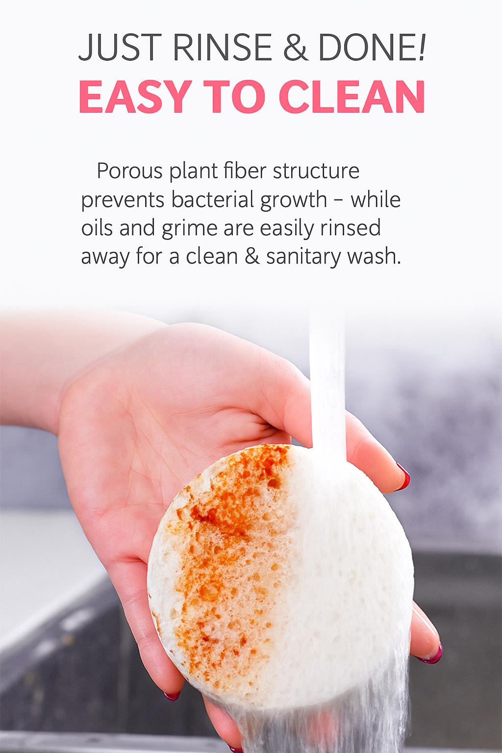 Floral Cellulose Sponges | Eco-Friendly Kitchen Cleaning Pads (5-Piece Set)