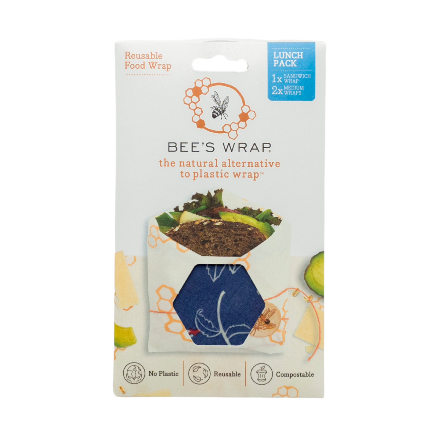 Bee's Wrap Lunch 3 Pack - Botanical