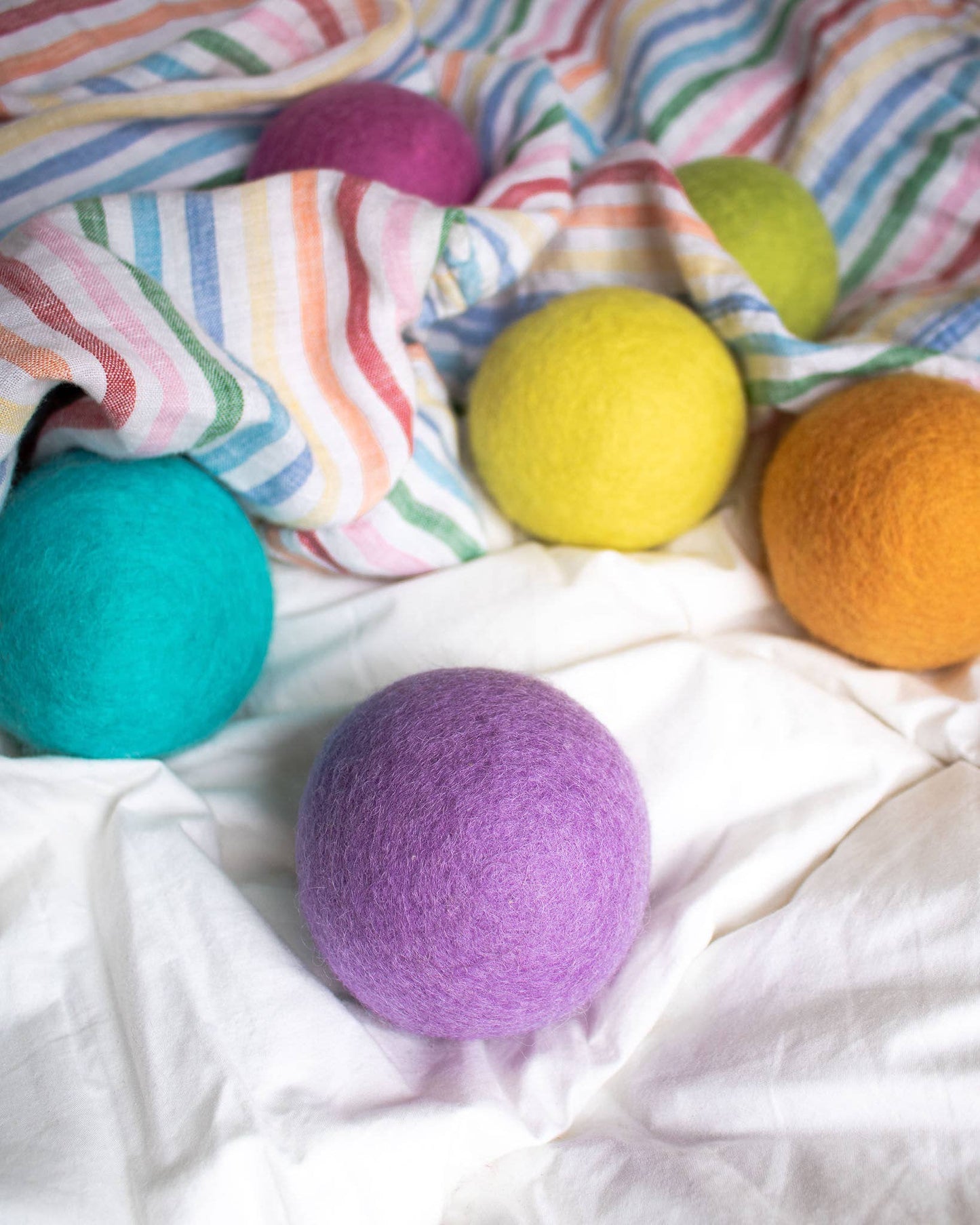 Rainbow Blast Eco Wool Dryer Balls