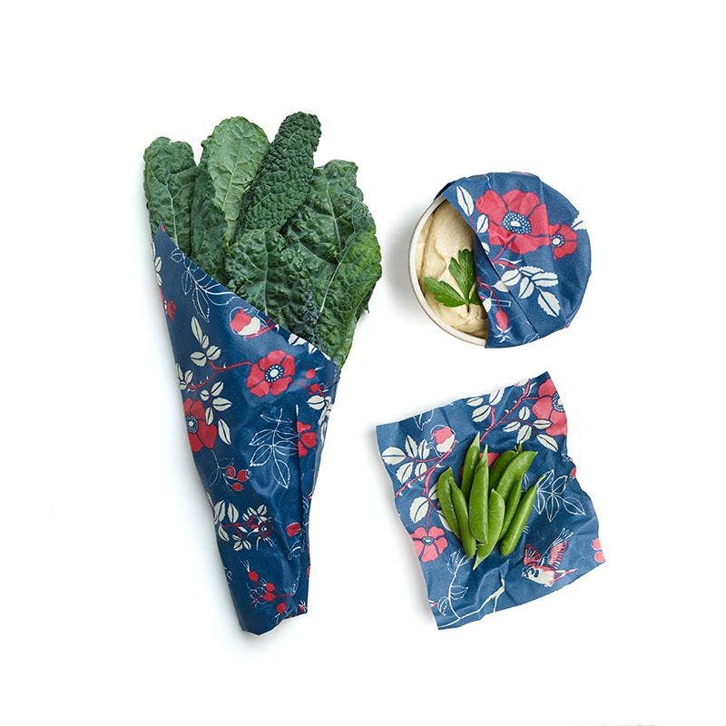 Bee's wax Food Wrap Assorted 3 Pack - Botanical