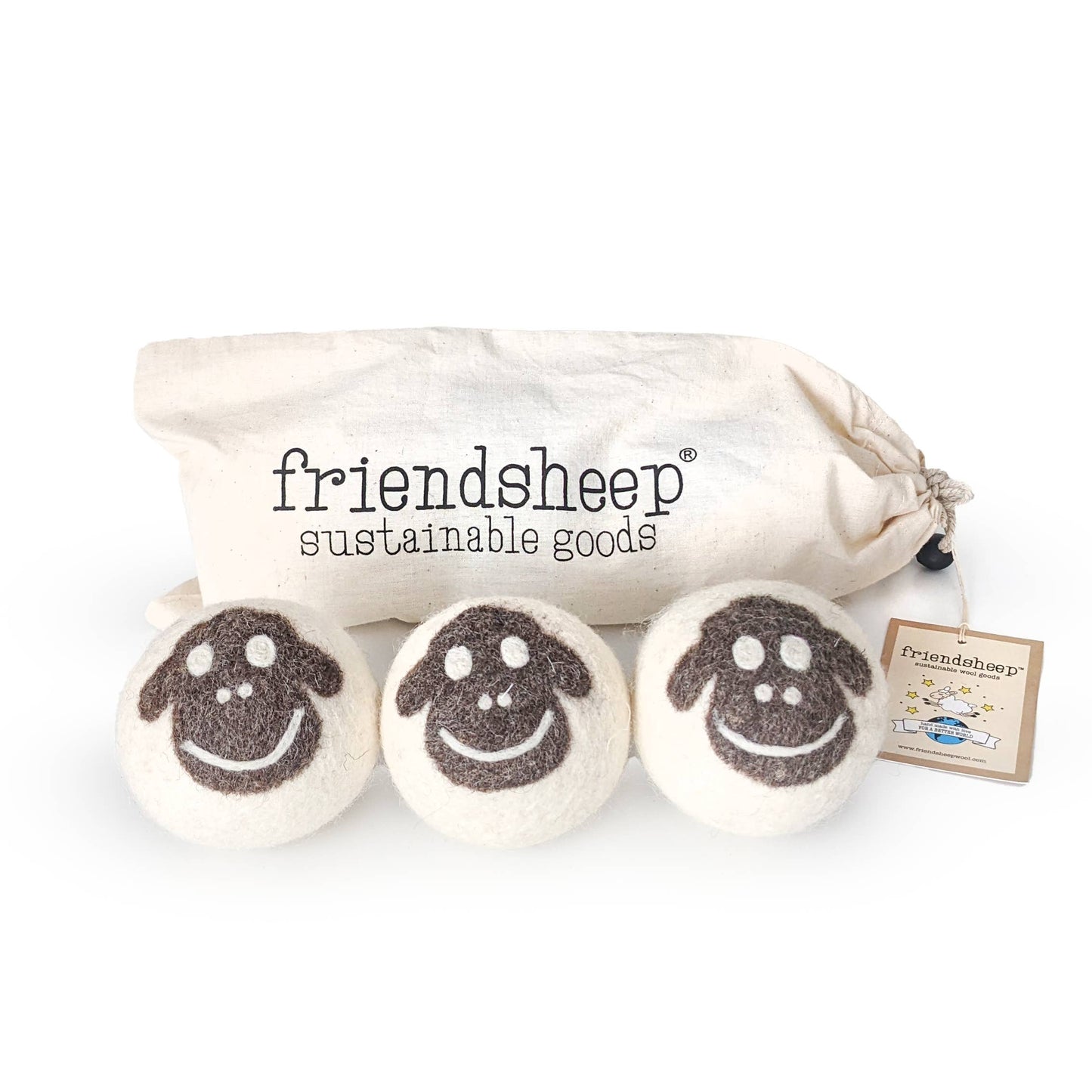 Sheep Eco Wool Dryer Balls - Set of 3