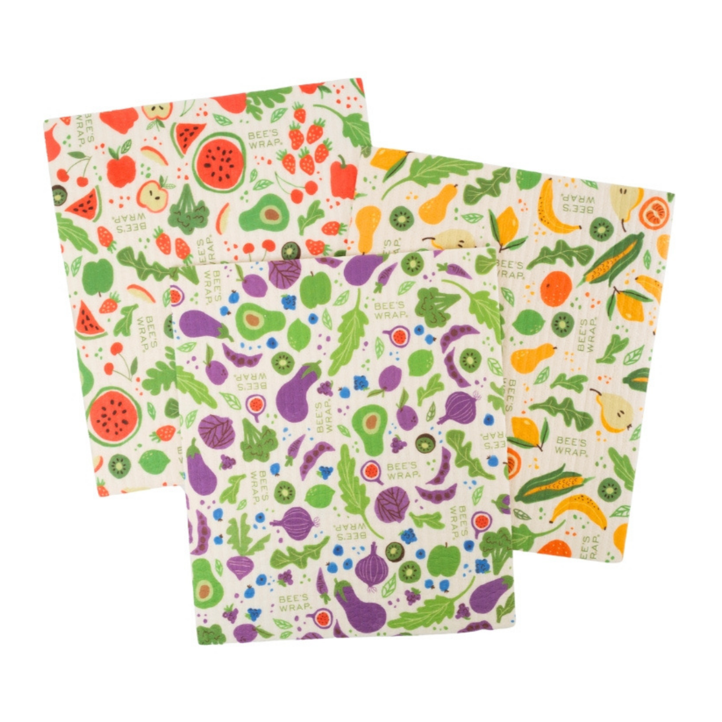 Swedish Dishcloth 3 Pack - Garden Party Prints