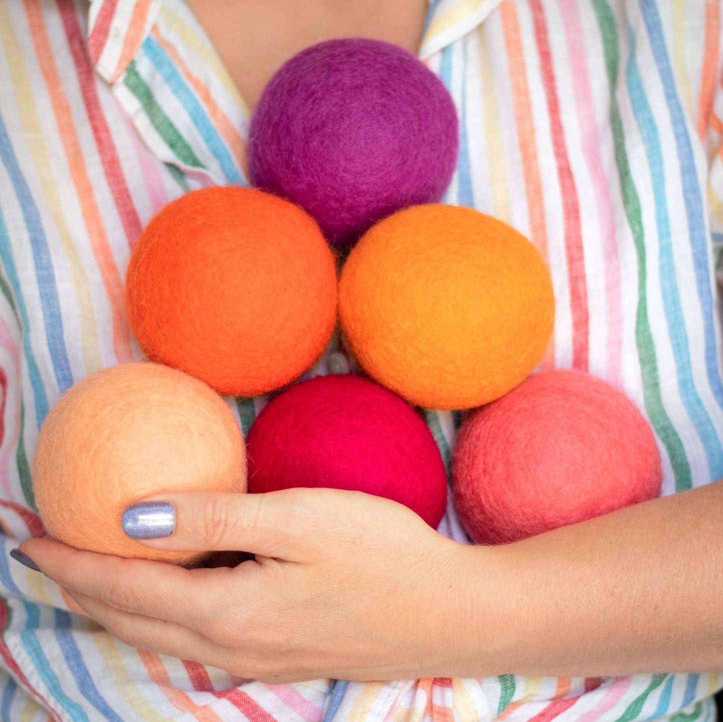 Tropical Sunset Eco Wool Dryer Balls