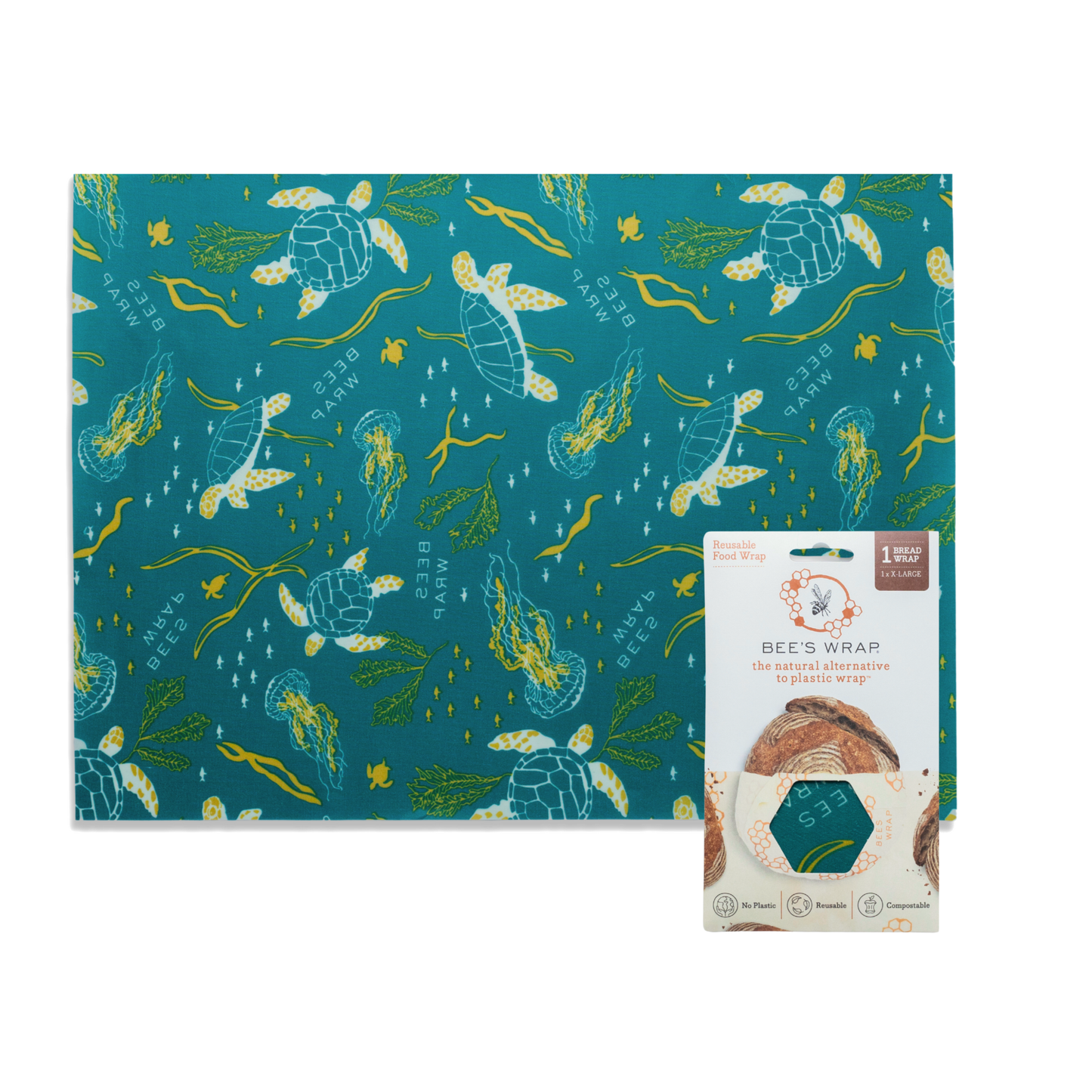 Bread Wrap - Oceans Print