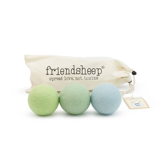 Jade Ombre (Green) Trio Wool Dryer balls - Set of 3