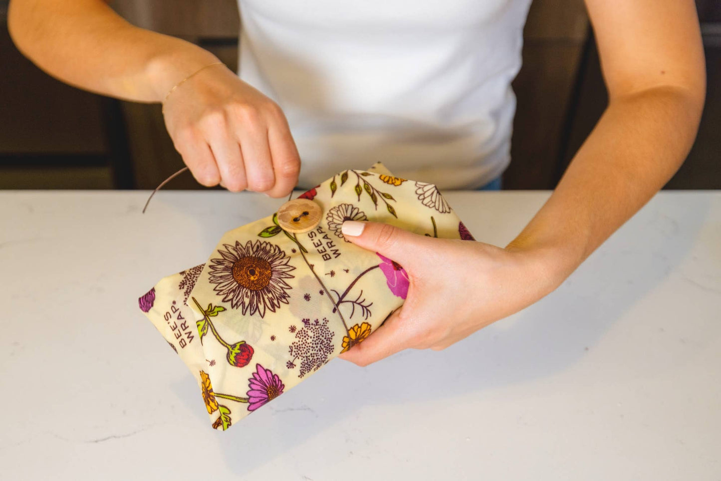 Bee's wax Food Wrap Lunch 3 Pack - Meadow Magic, Vegan Wax Blend