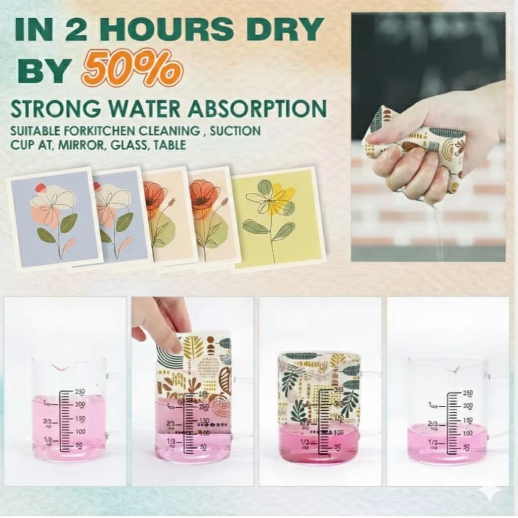 Swedish Dishcloth Set | Cat & Floral Designs, Eco Friendly, Oluni Home