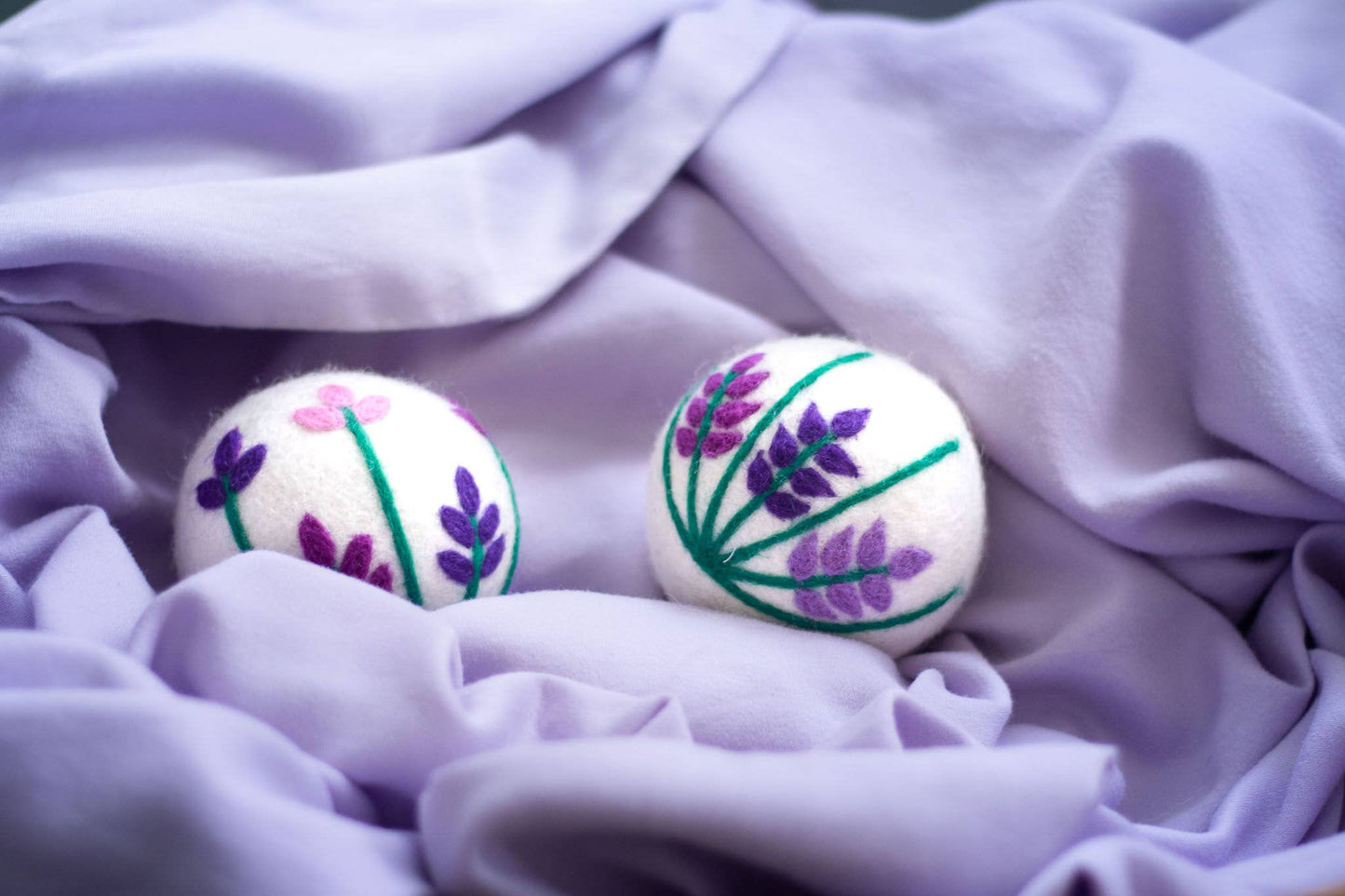Lavender Fields Eco Wool Dryer Balls - BEE
