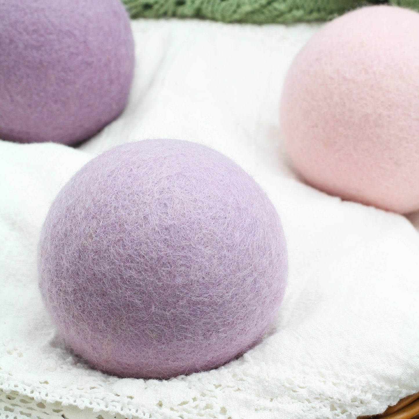 Amethyst Ombre (Purple) Trio Wool dryer balls  - Set of 3