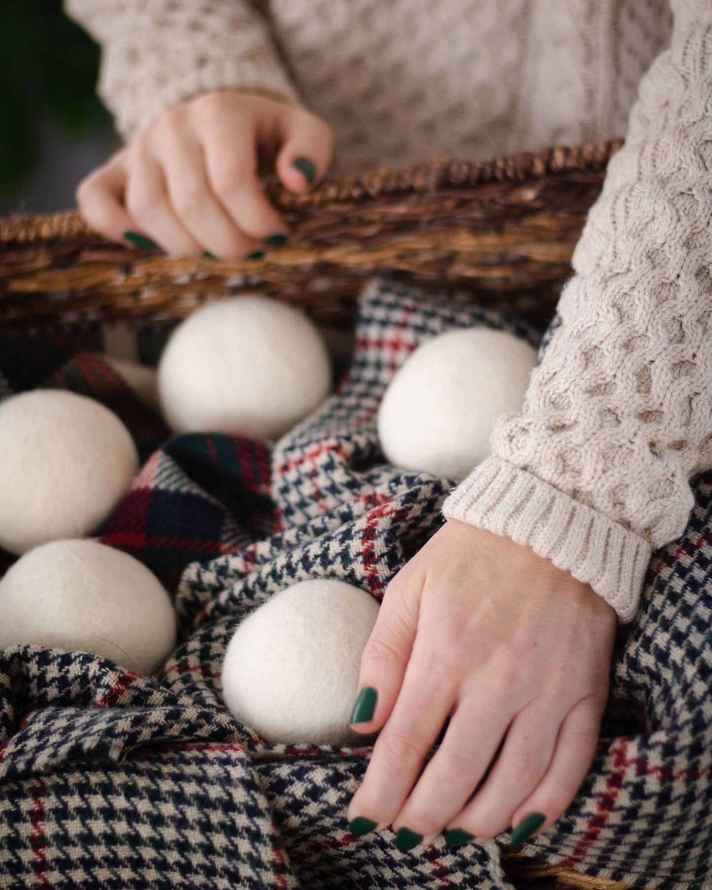 White Trio Eco Wool Dryer Balls