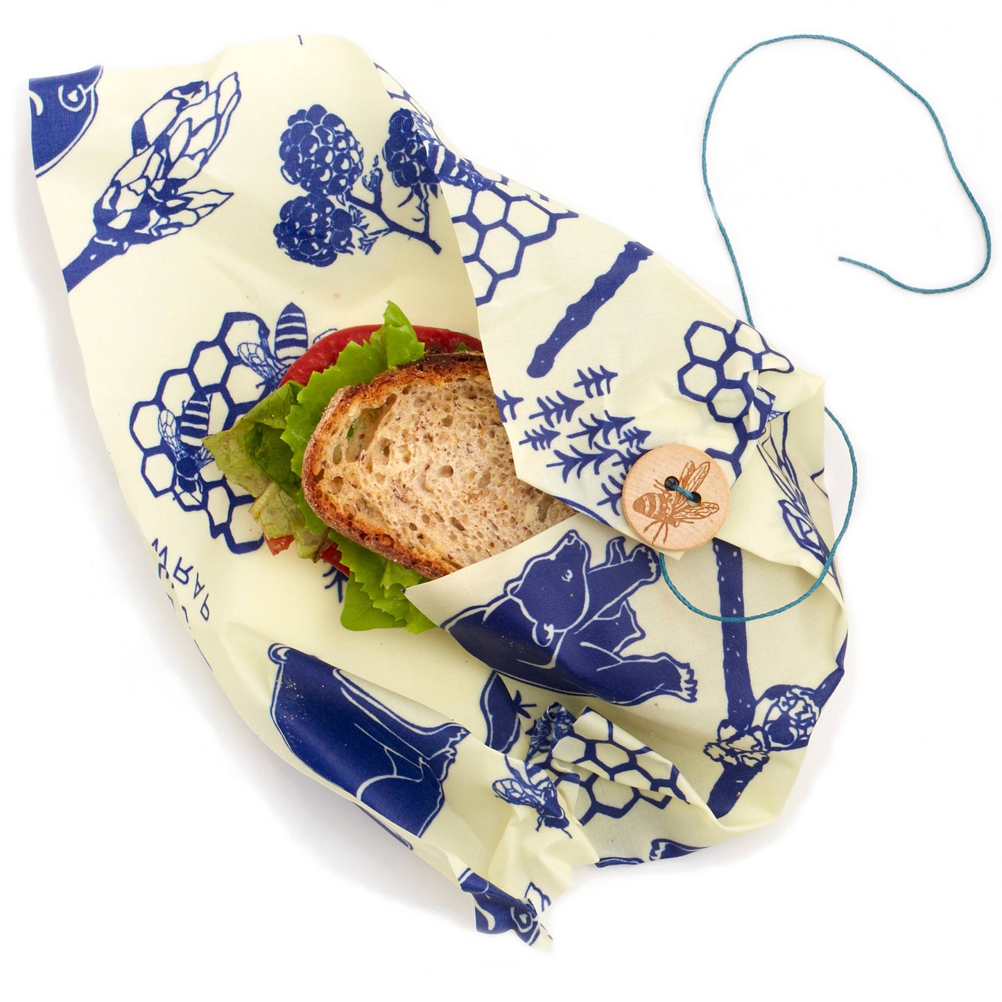 Bee's Wrap Lunch 3 Pack - Bees & Bears Print