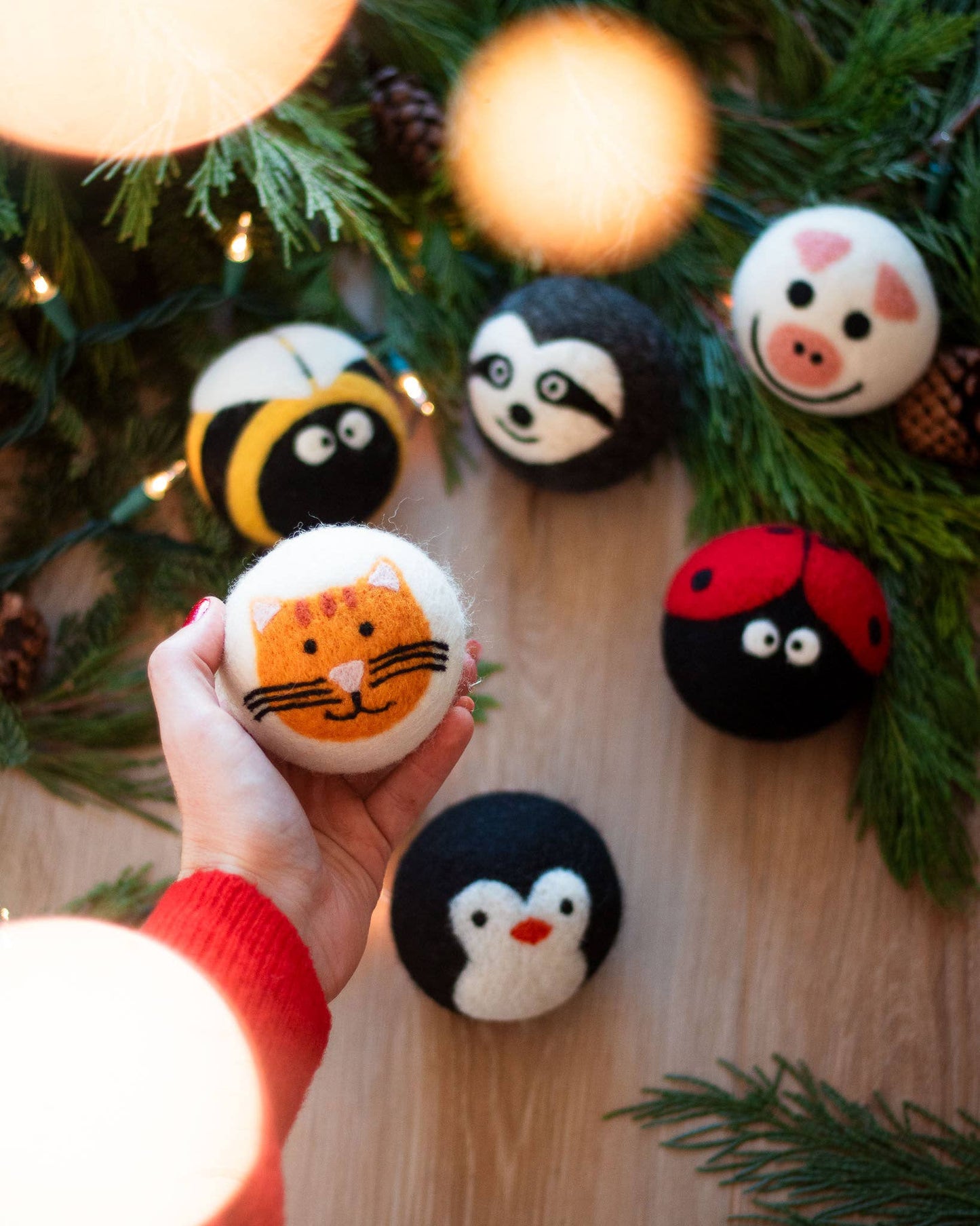 Critter Camp Eco Wool Dryer Balls - bee, pig, cat, sloth,...