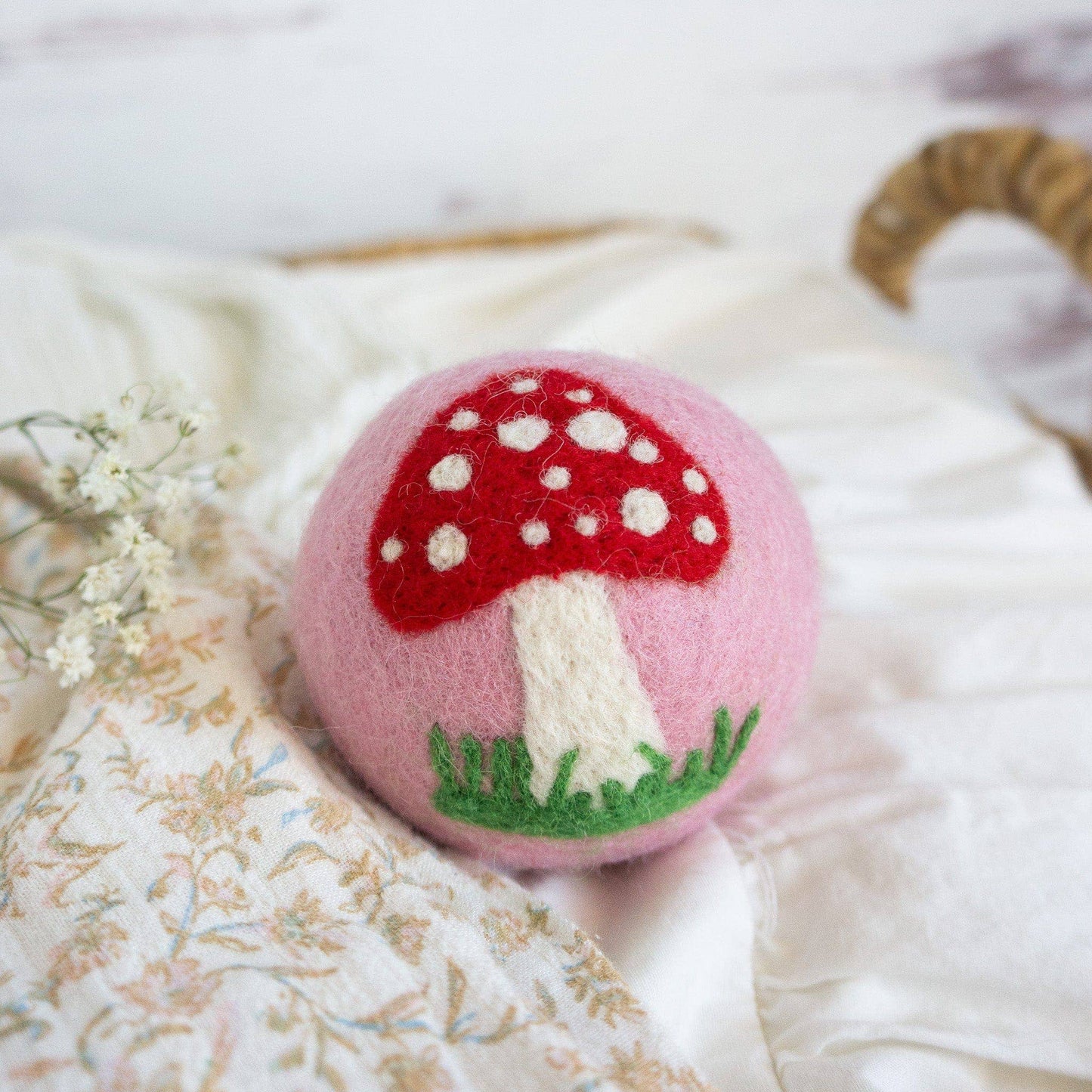 Enchanted Mushrooms – Reusable Wool Dryer Balls Set