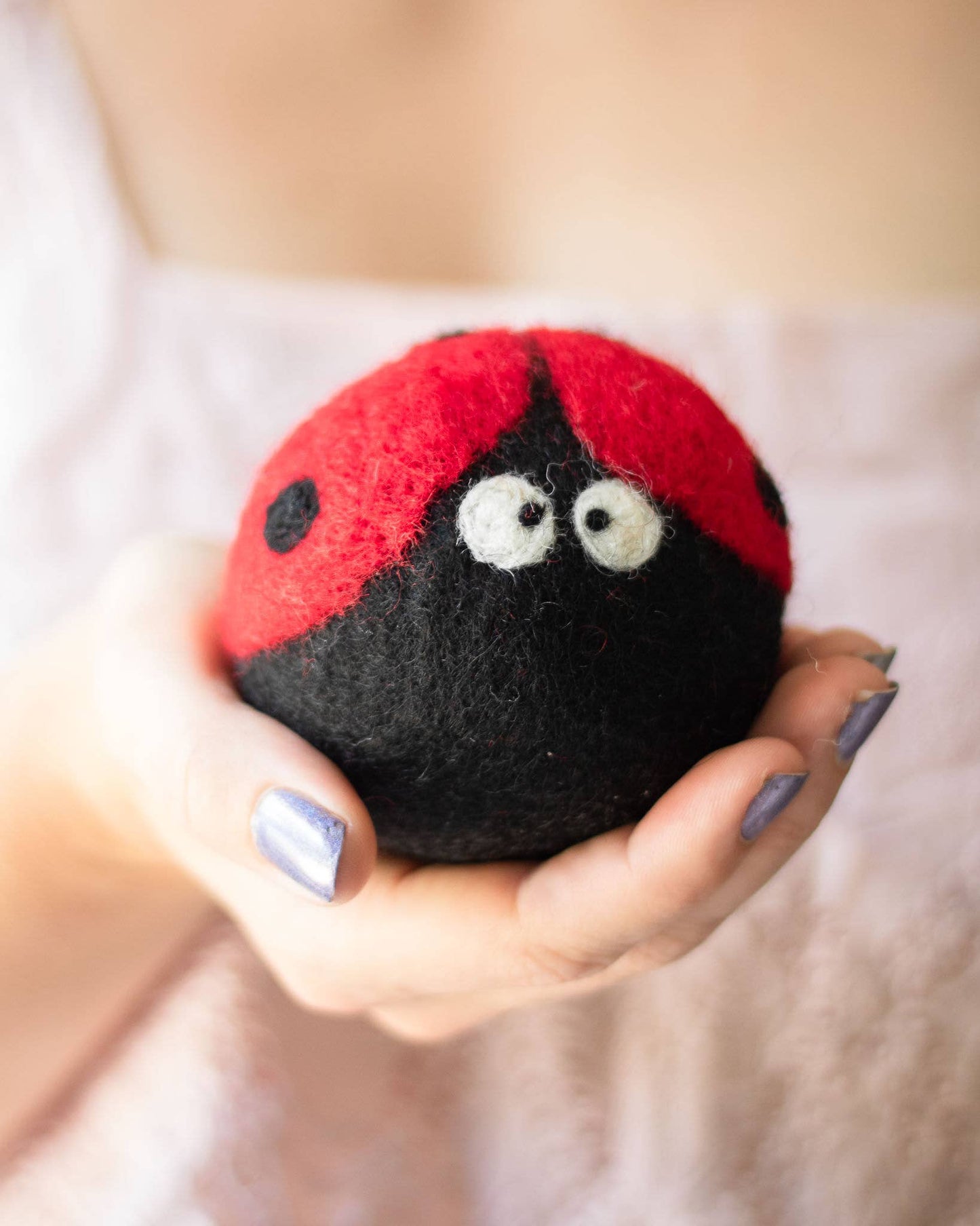 Lavender Fields Eco Wool Dryer Balls - LADYBUG