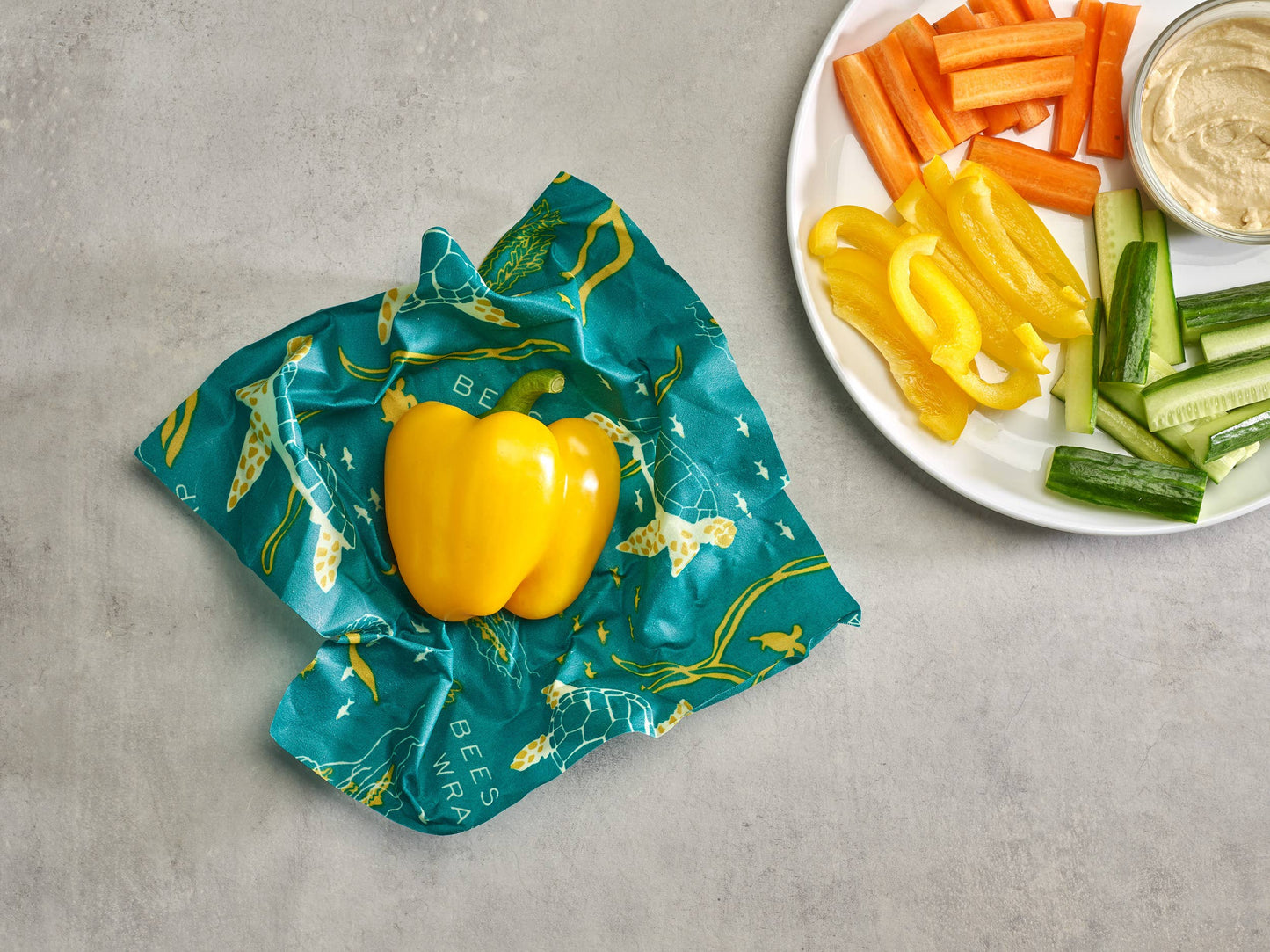 Bee's wax Food Wrap Lunch 3 Pack - Oceans Print