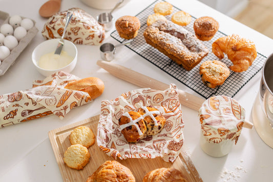 Bee's wax Food Wrap Bakery Lane - Assorted 3 Pack - Seasonal Print