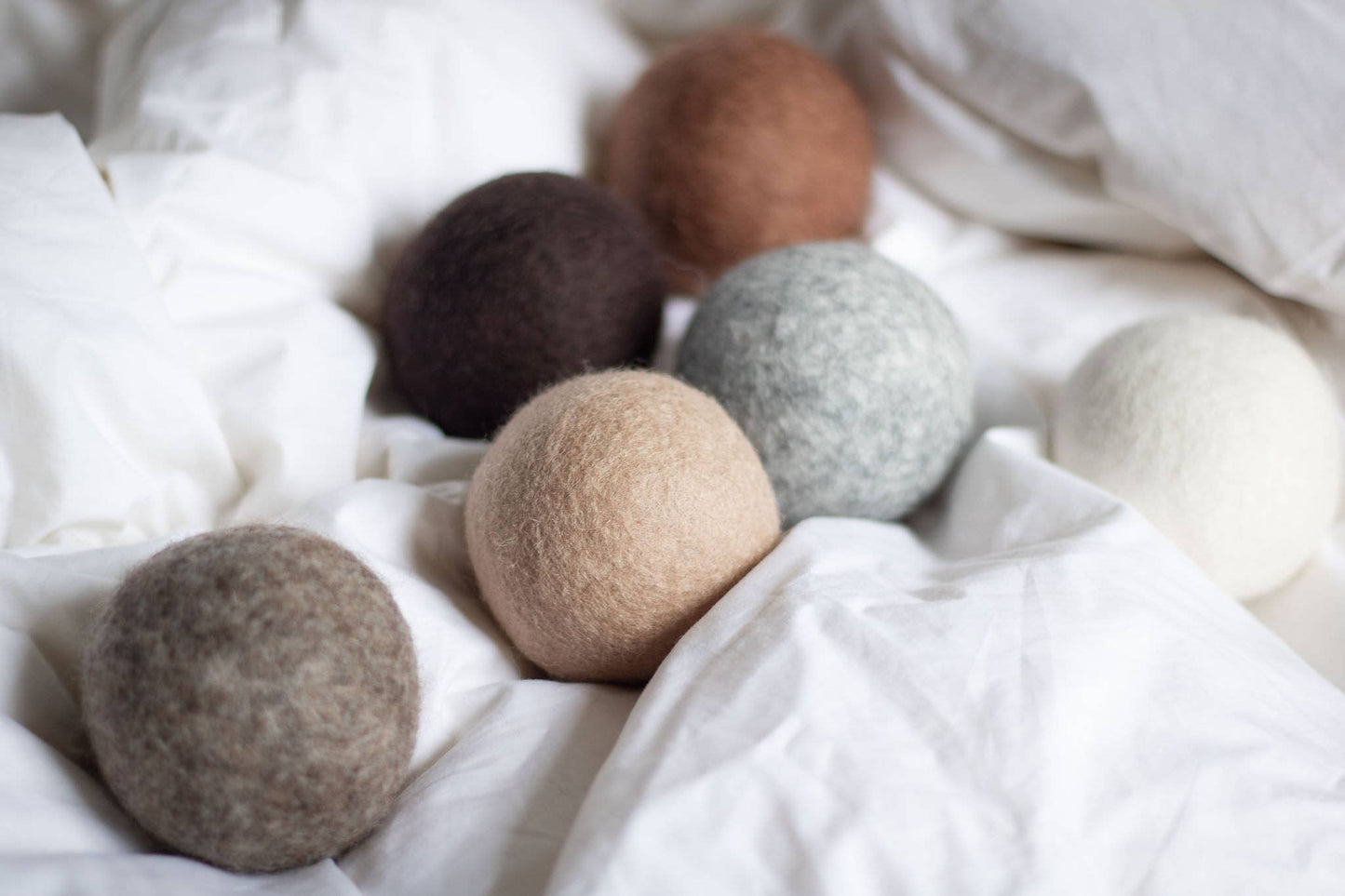 Natural Mystic Brown Mix Eco Wool Dryer Balls