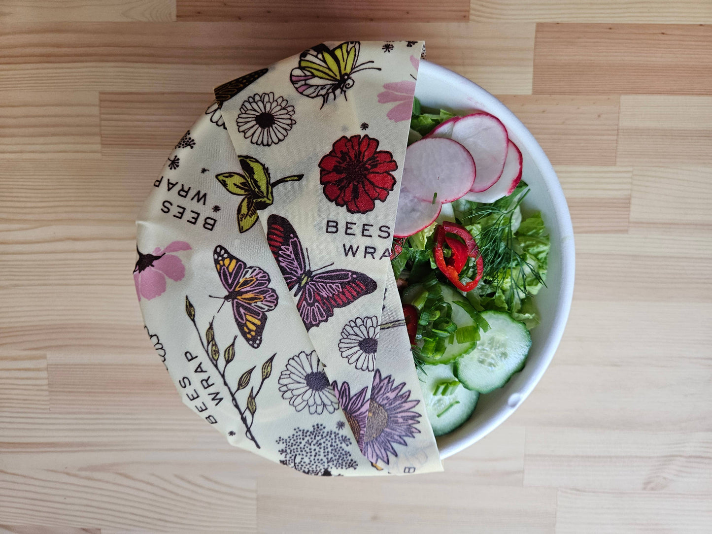 Bee's Wrap Medium Wrap - Meadow Magic, Vegan wax