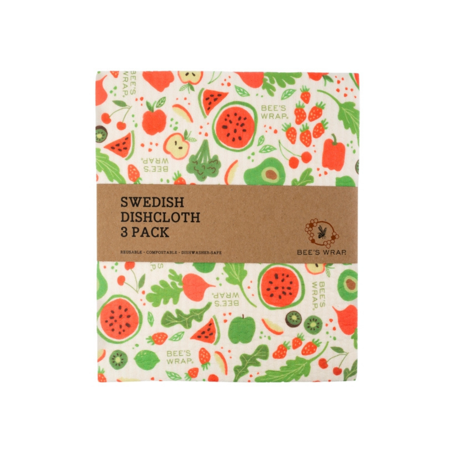 Swedish Dishcloth 3 Pack - Garden Party Prints