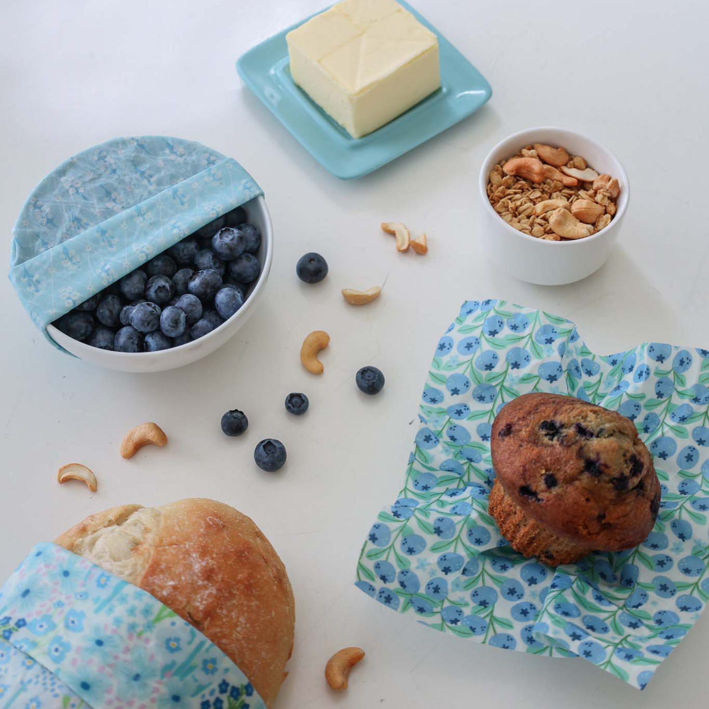 Beeswax Wrap Variety Set - Blue