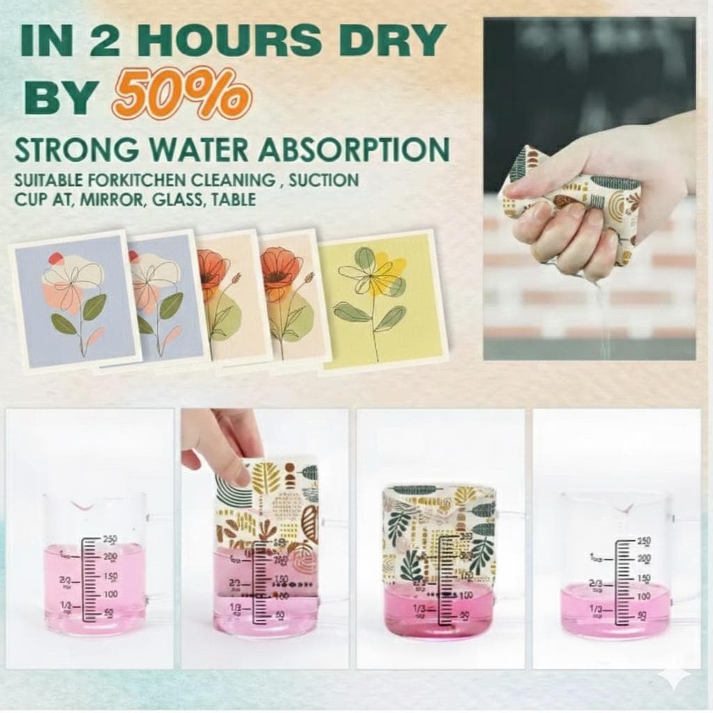 Swedish Dishcloth Set | Cat & Floral Designs, Eco Friendly, Oluni Home